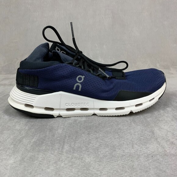 On Cloud Womens Running Shoes Size 8 Navy Blue White Cloudnova 2699114 Athletic - Picture 2 of 12